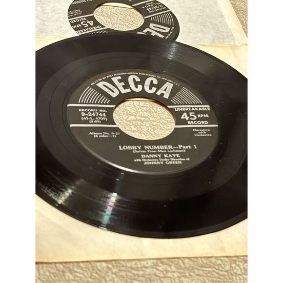 Danny Kaye 45RPM Vinyl Record Johnny Green Antique Musical Soundtrack Box Set - Picture 3 of 6